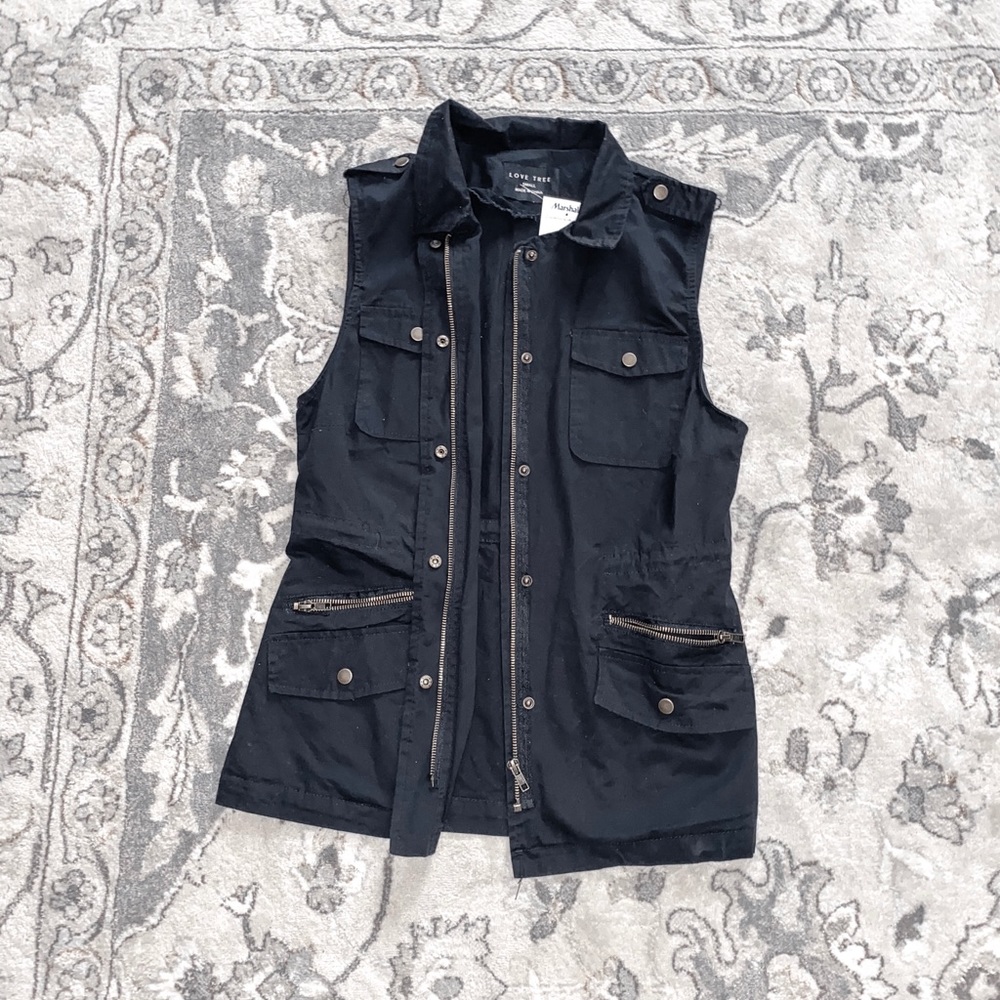 Black Jean Vest